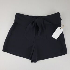 Leith Black Belted  Women's Shorts